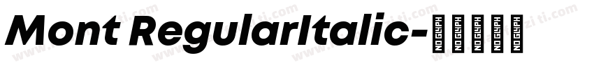 Mont RegularItalic字体转换